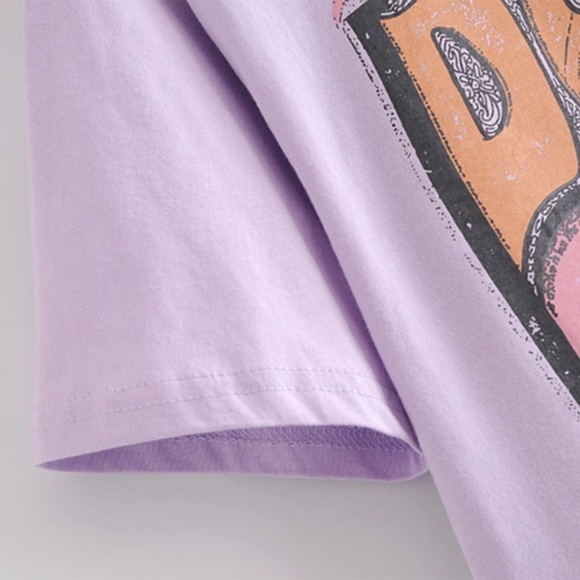 Lilac The Doors Rock Band Music Graphic Tee - Picture 4 of 7